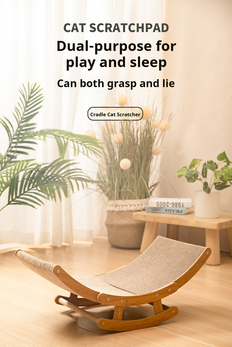 Cat scratching board, shaker, rocking chair, corrugated paper, cat nest, burlap scratching board