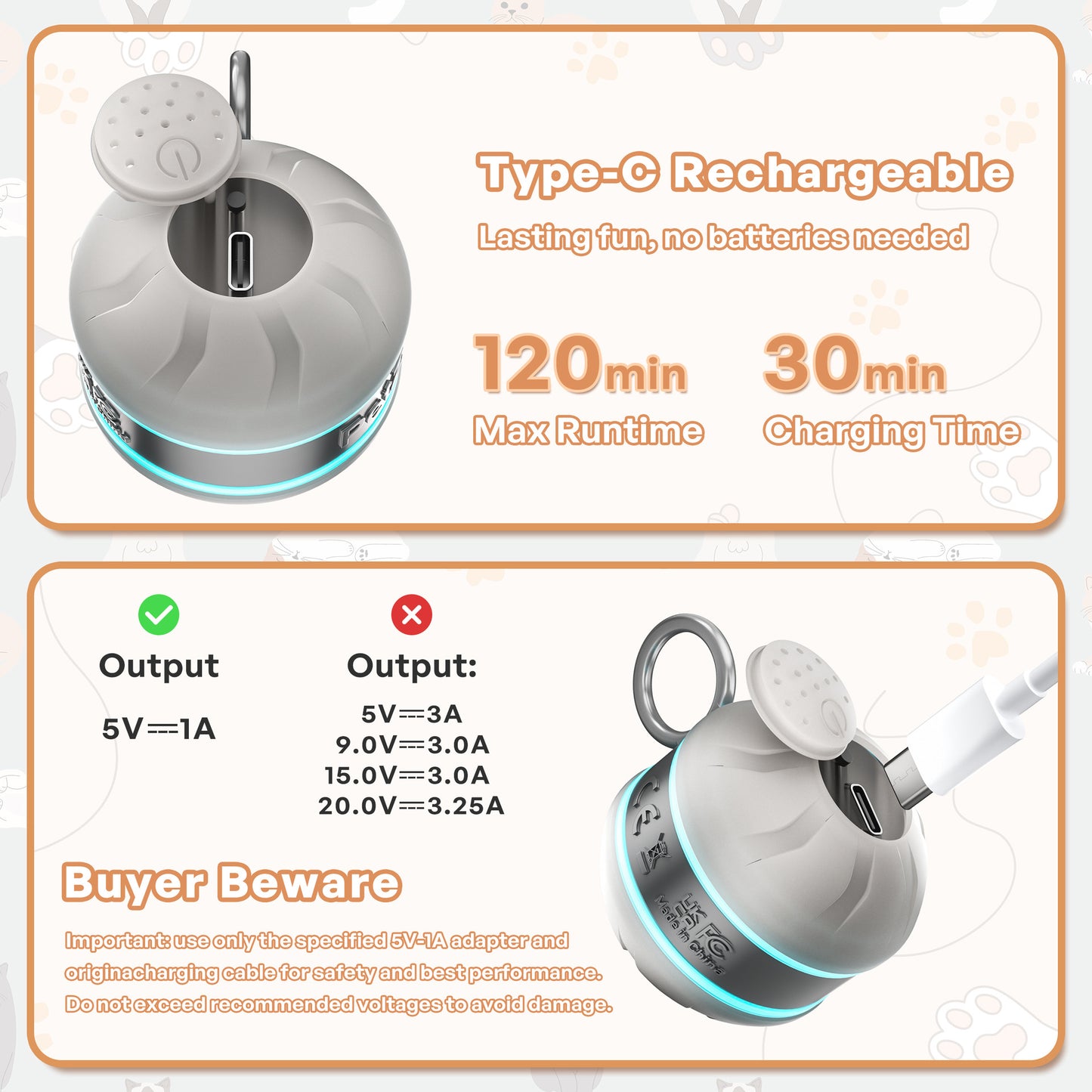 Smart Interactive Cat Toy Ball