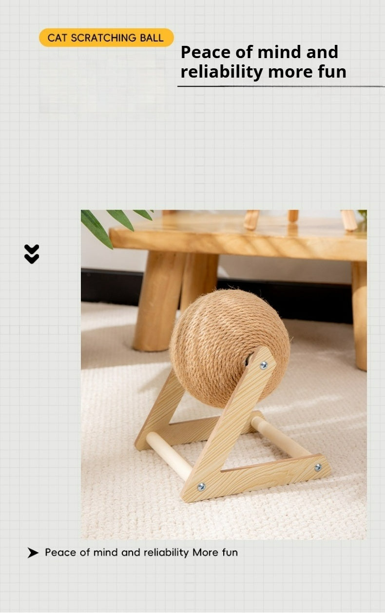 Triangle Cat Scratching Ball
