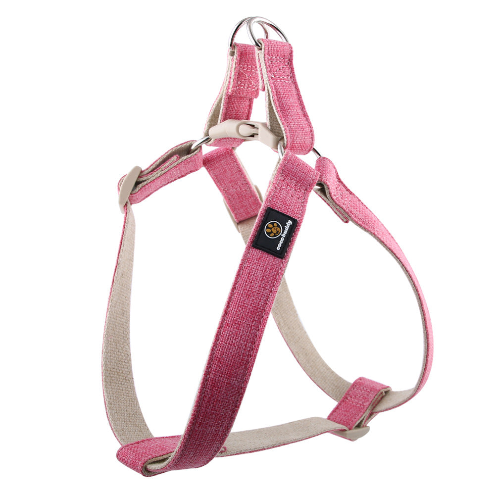 Cotton linen pet leash
