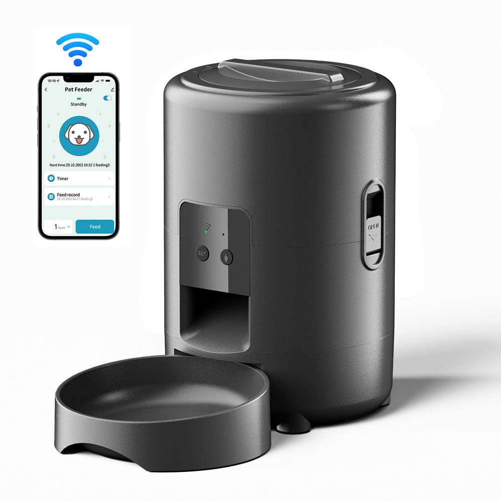 Smart Feeder 2L Dog Feeder WIFI Timing Cat Food Feeder Memory Function
