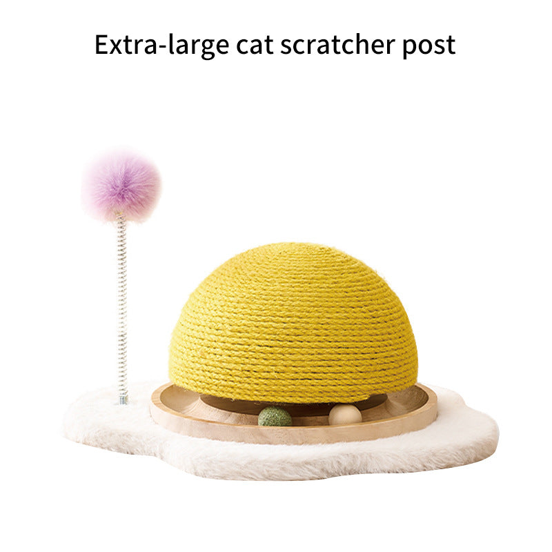 Vertical cat scratching post cat tree integrated wear-resistant and non-shedding