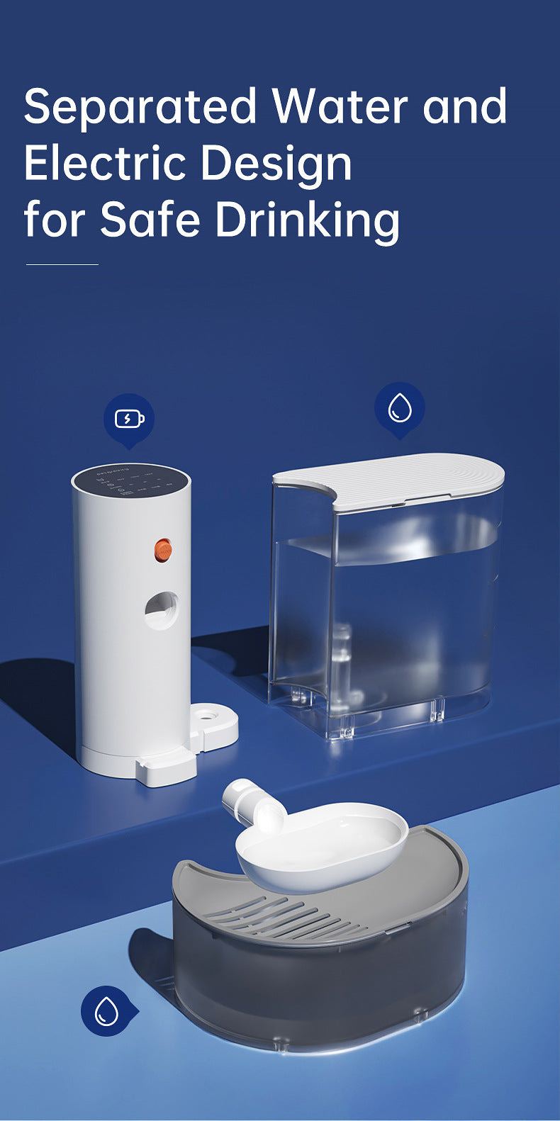 Smart Dump Pet Water Dispenser