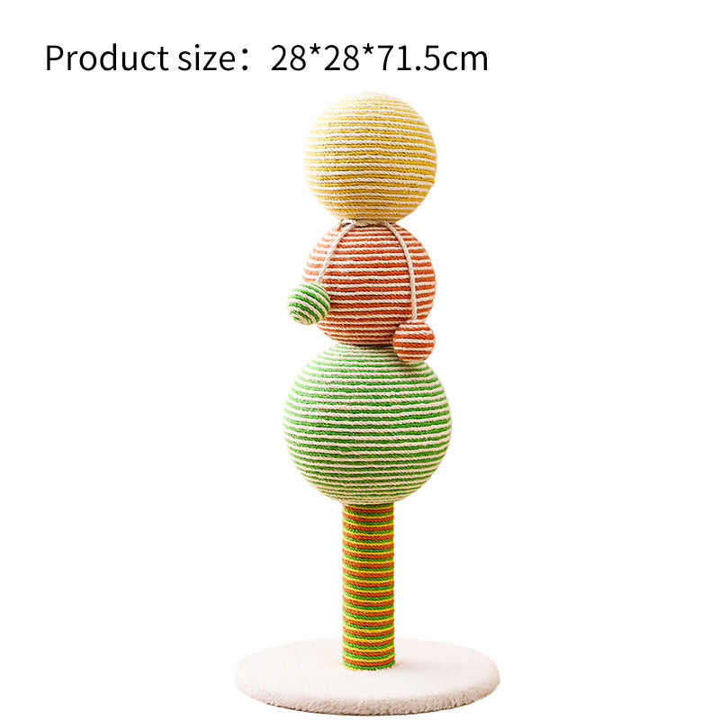Vertical cat scratching post cat tree integrated wear-resistant and non-shedding