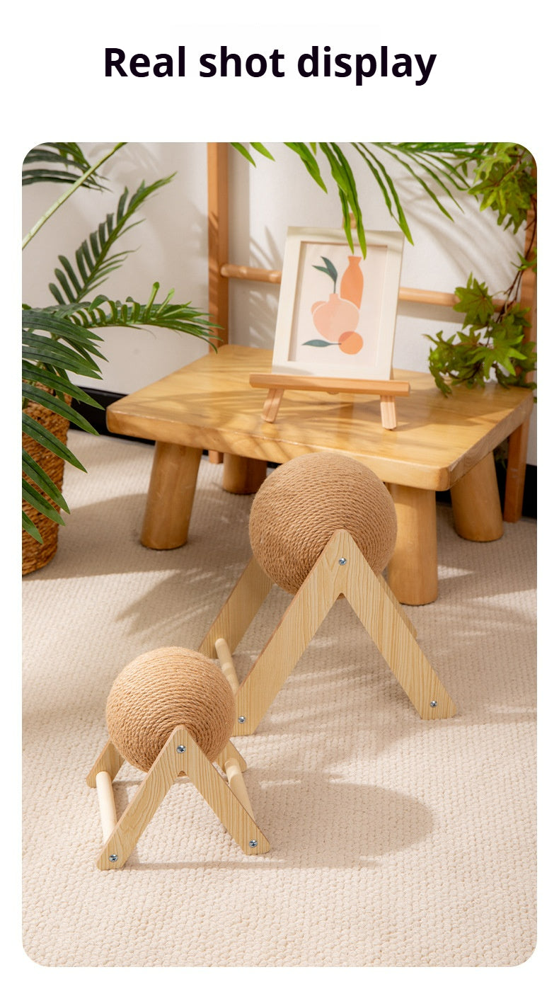 Triangle Cat Scratching Ball