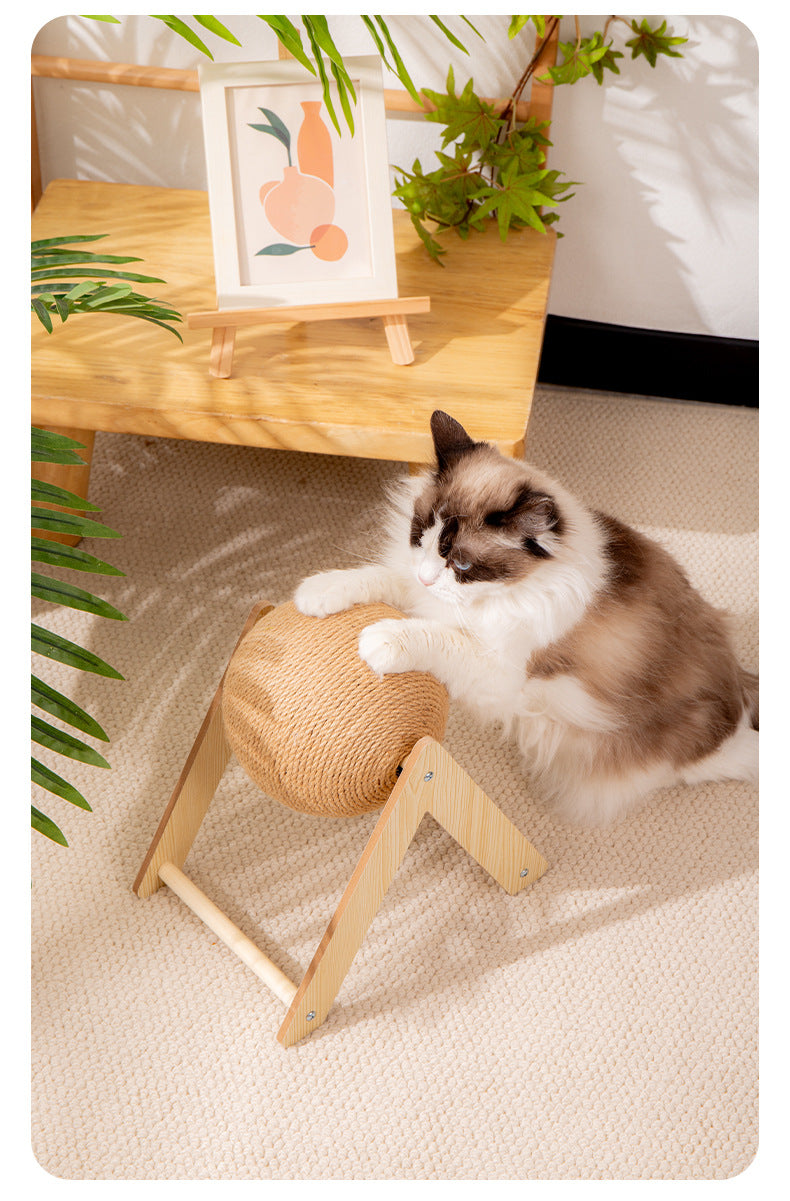 Triangle Cat Scratching Ball