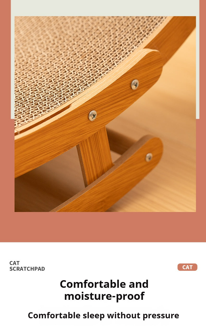 Cat scratching board, shaker, rocking chair, corrugated paper, cat nest, burlap scratching board
