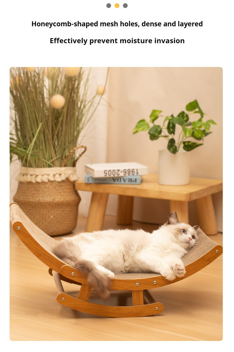 Cat scratching board, shaker, rocking chair, corrugated paper, cat nest, burlap scratching board