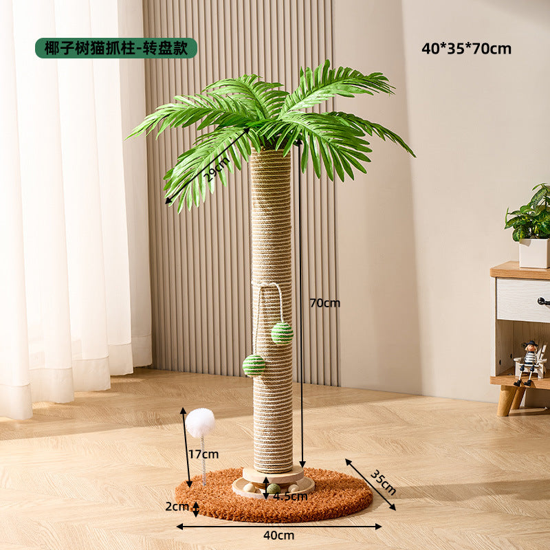 Vertical cat scratching post cat tree integrated wear-resistant and non-shedding
