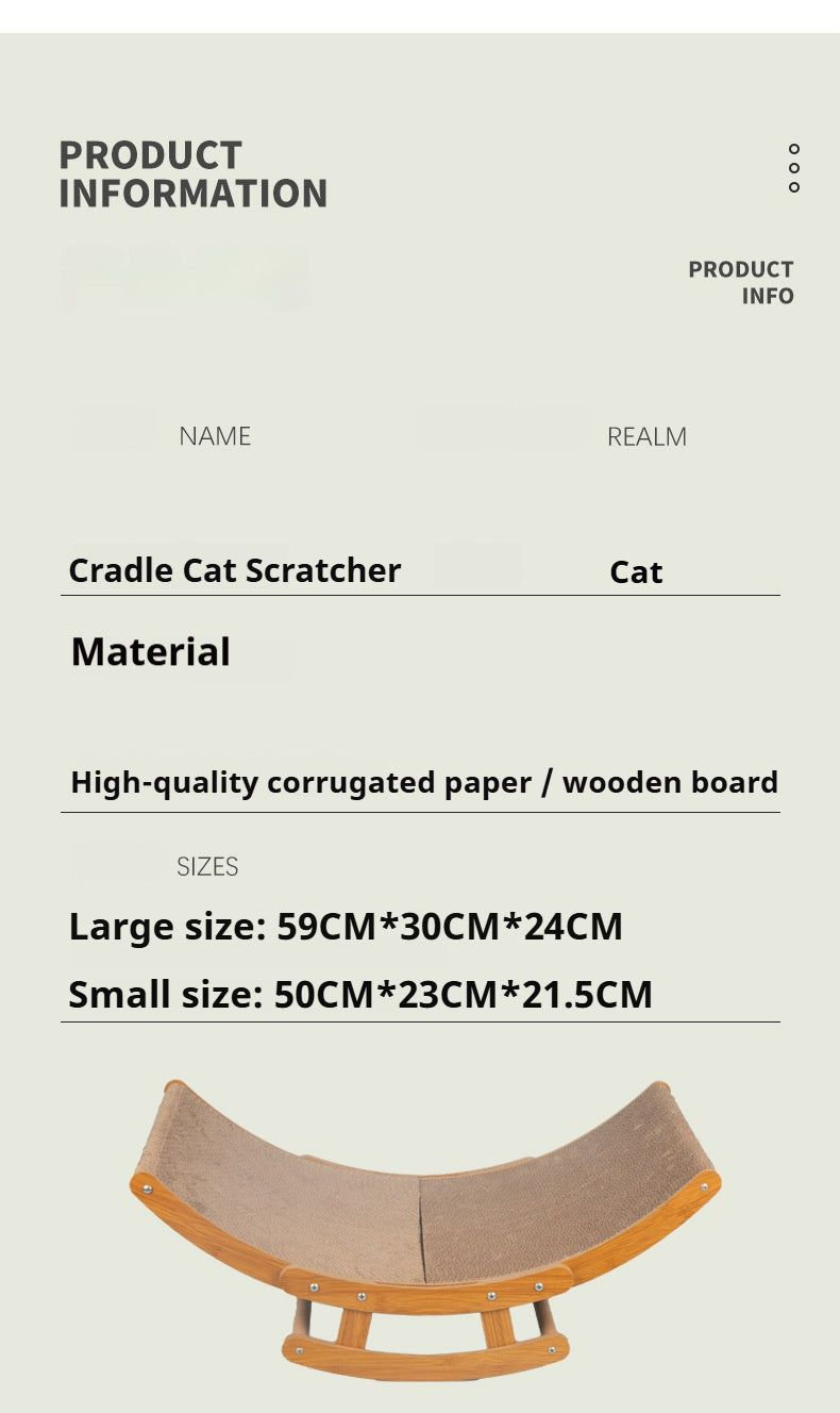 Cat scratching board, shaker, rocking chair, corrugated paper, cat nest, burlap scratching board