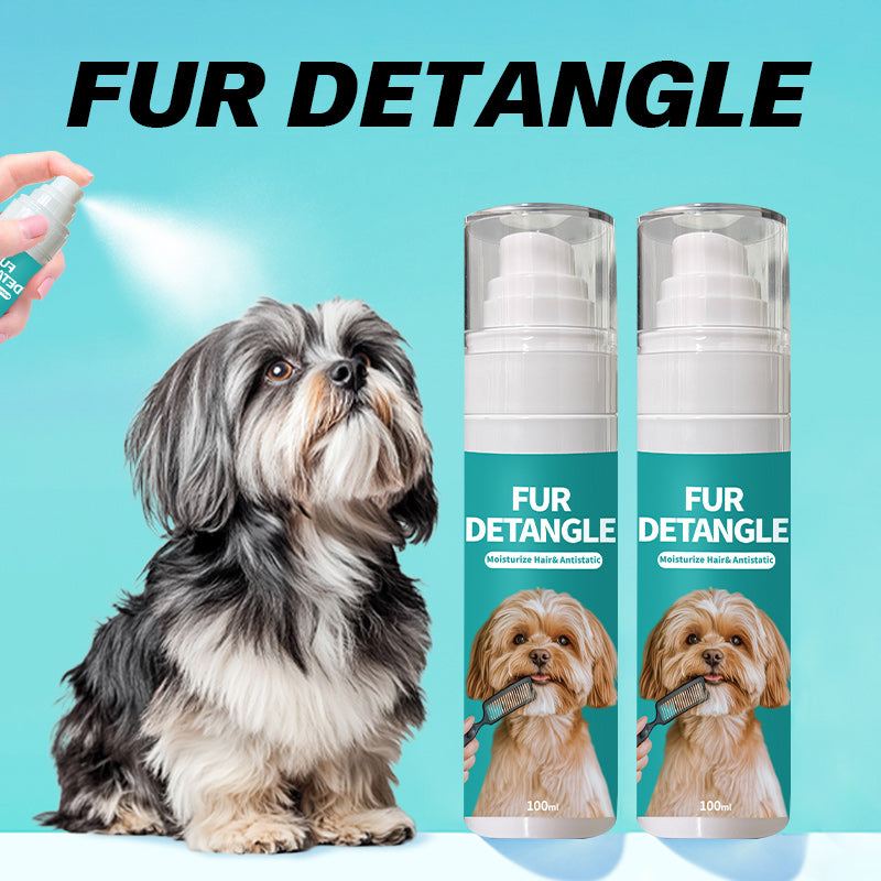 Static-free pet knot opening spray long-lasting fluffy nourishing detangling spray
