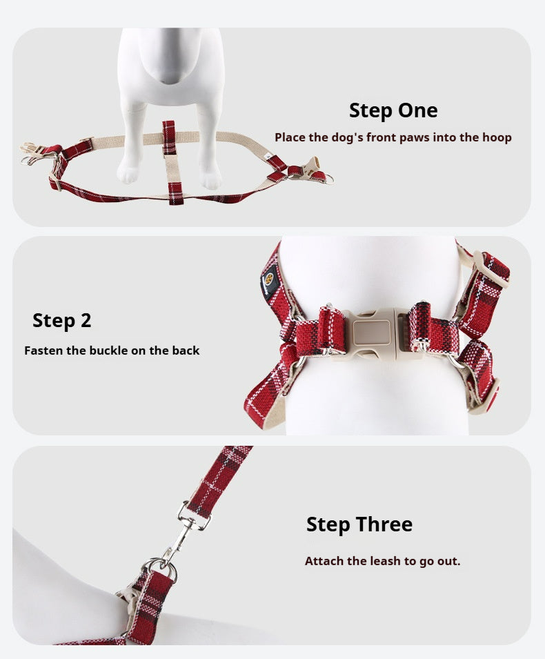 Cotton linen pet leash