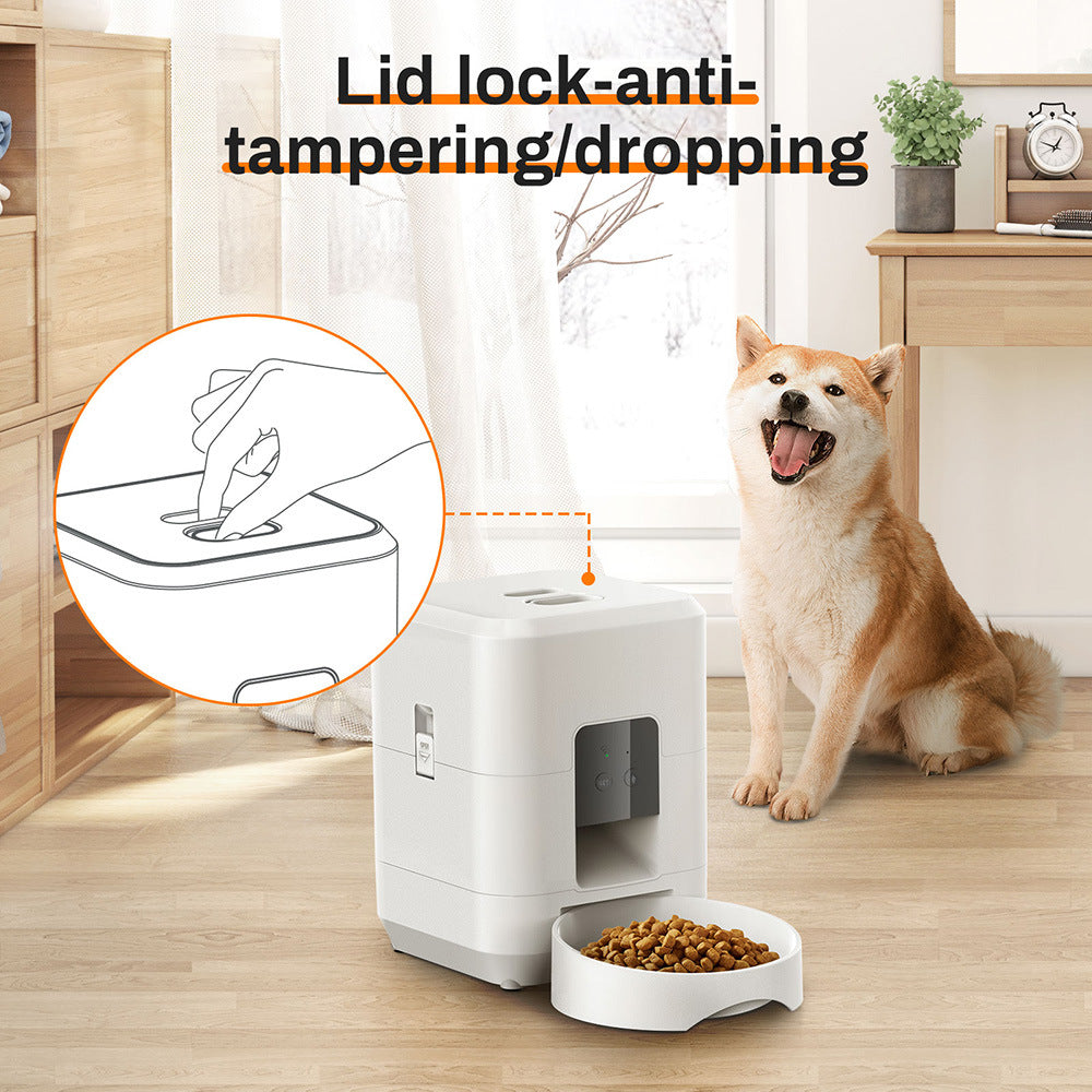 Smart Feeder 2L Dog Feeder WIFI Timing Cat Food Feeder Memory Function