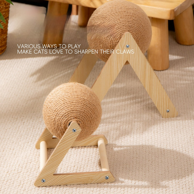 Triangle Cat Scratching Ball