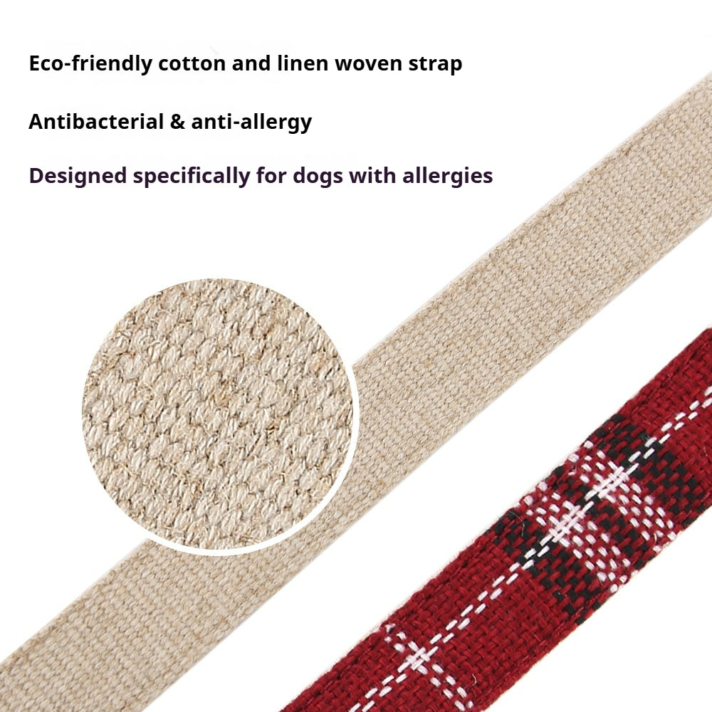 Cotton linen pet leash