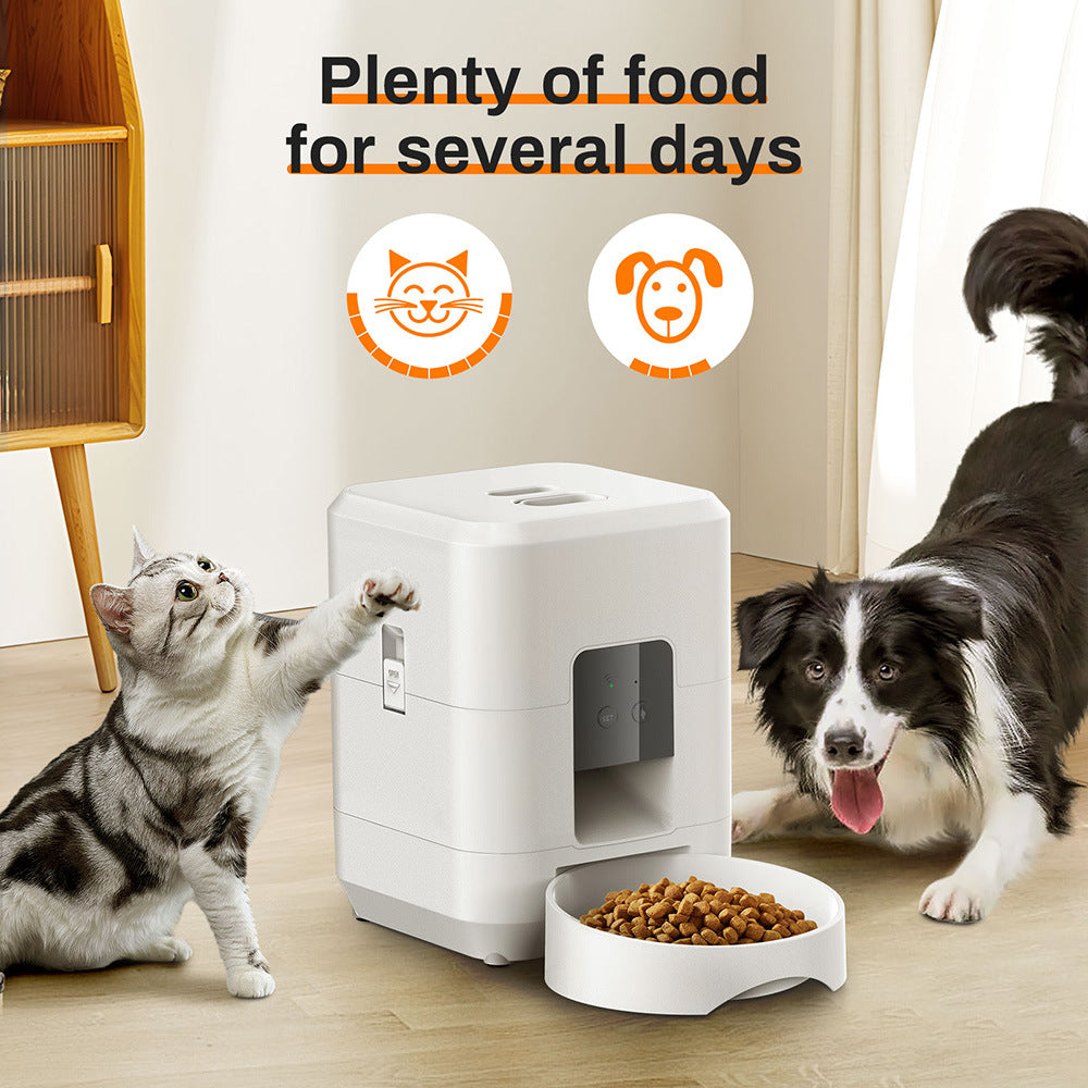Smart Feeder 2L Dog Feeder WIFI Timing Cat Food Feeder Memory Function