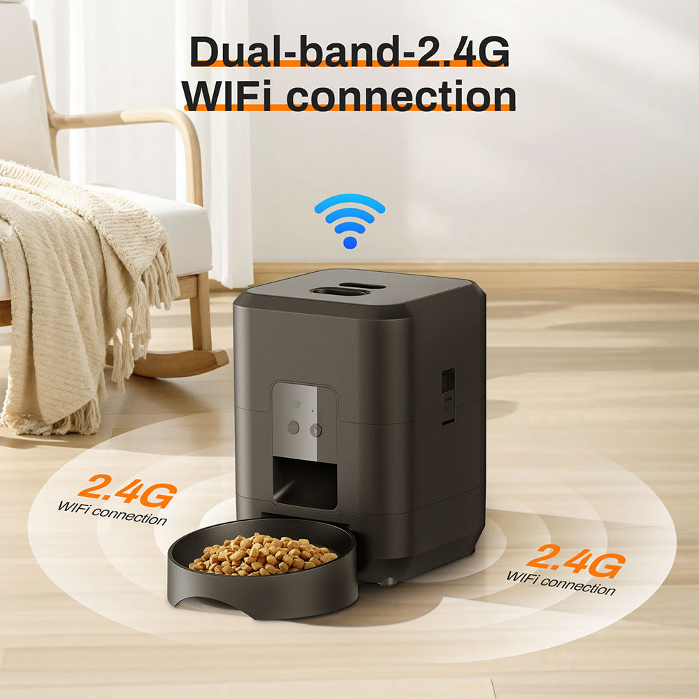 Smart Feeder 2L Dog Feeder WIFI Timing Cat Food Feeder Memory Function