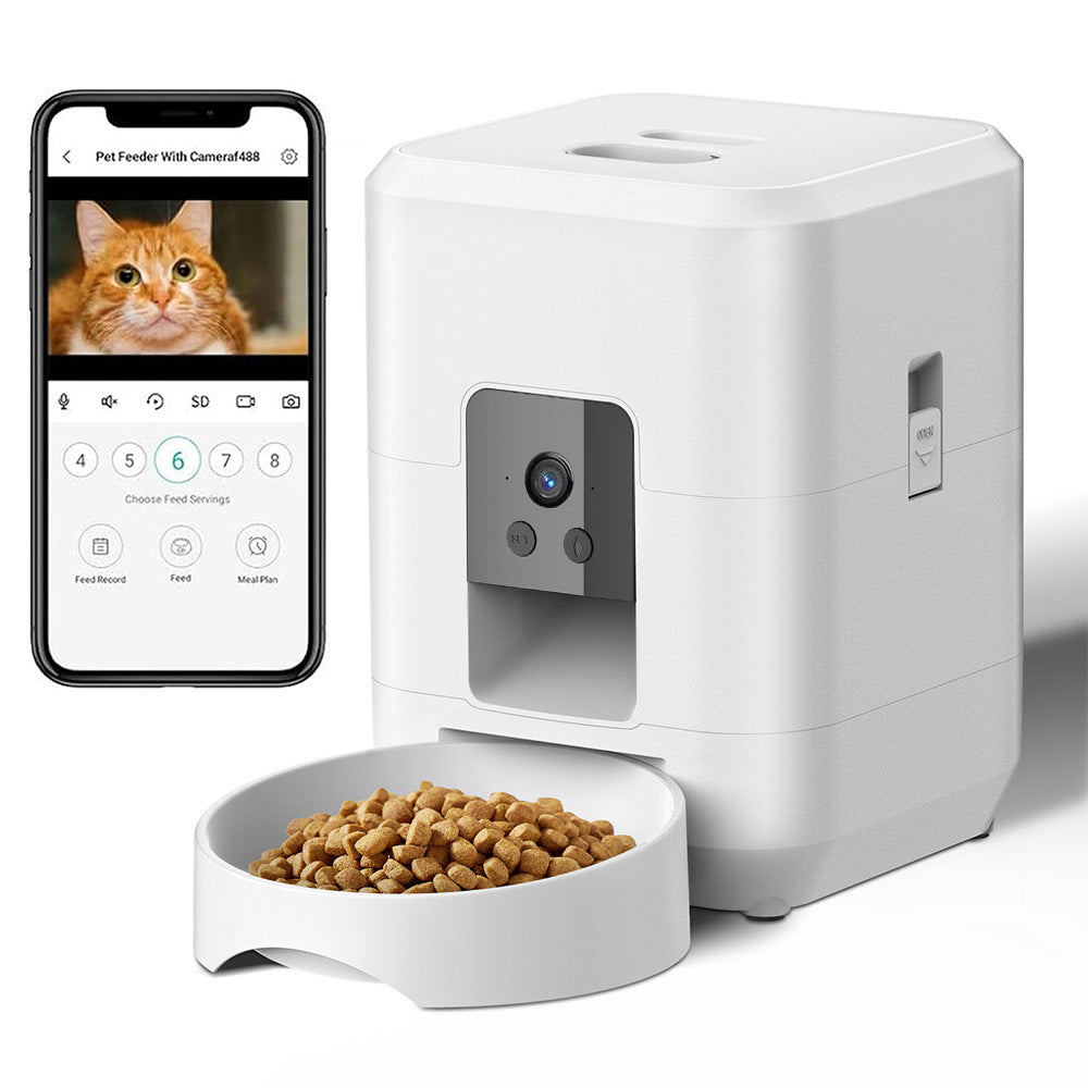 Smart Feeder 2L Dog Feeder WIFI Timing Cat Food Feeder Memory Function