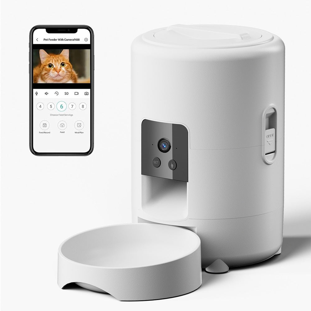 Smart Feeder 2L Dog Feeder WIFI Timing Cat Food Feeder Memory Function