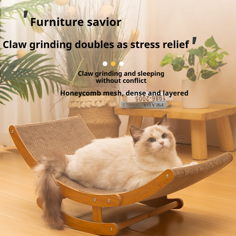 Cat scratching board, shaker, rocking chair, corrugated paper, cat nest, burlap scratching board