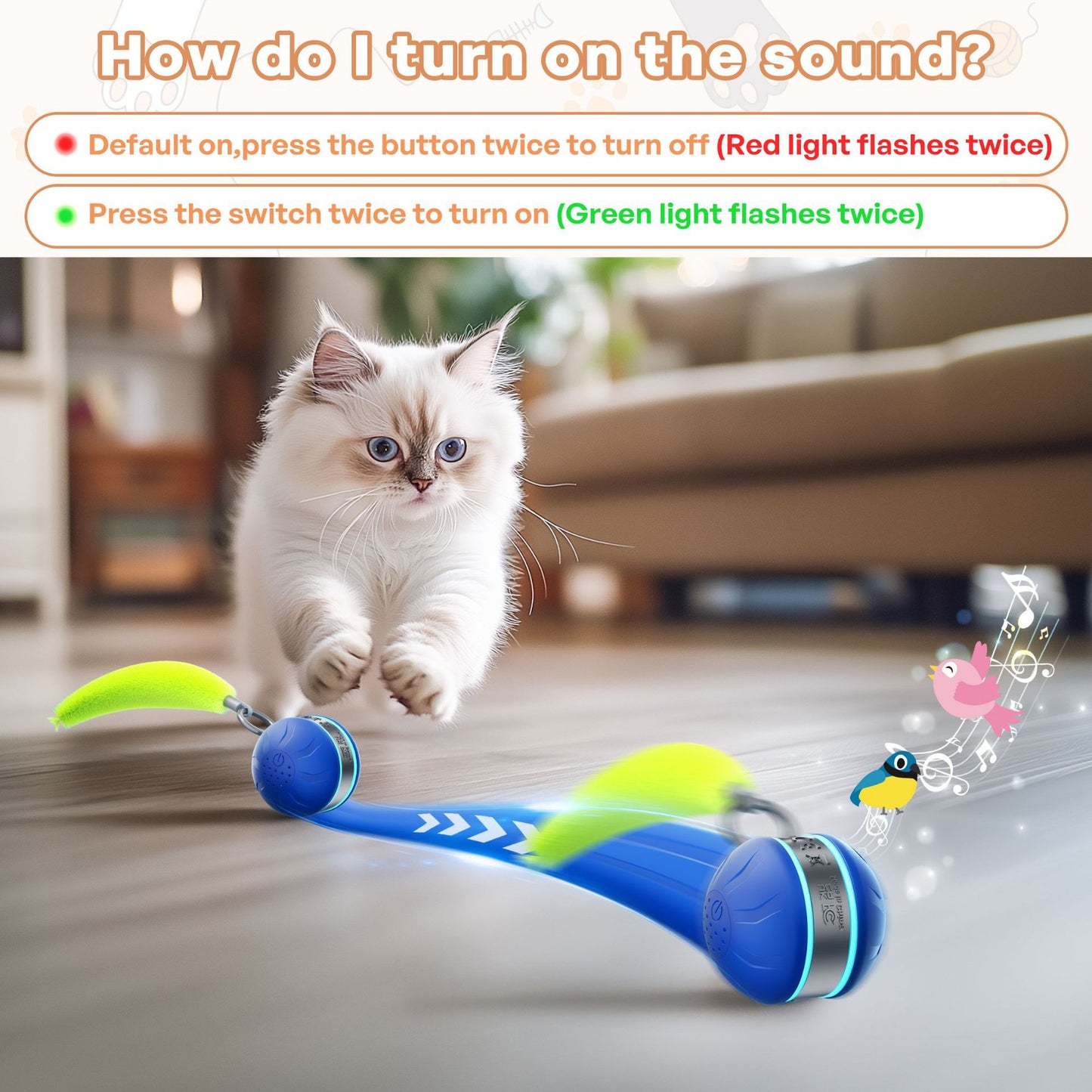 Smart Interactive Cat Toy Ball