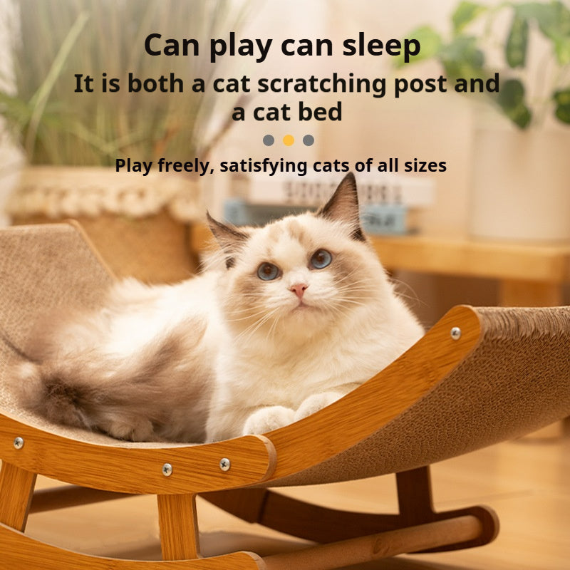 Cat scratching board, shaker, rocking chair, corrugated paper, cat nest, burlap scratching board