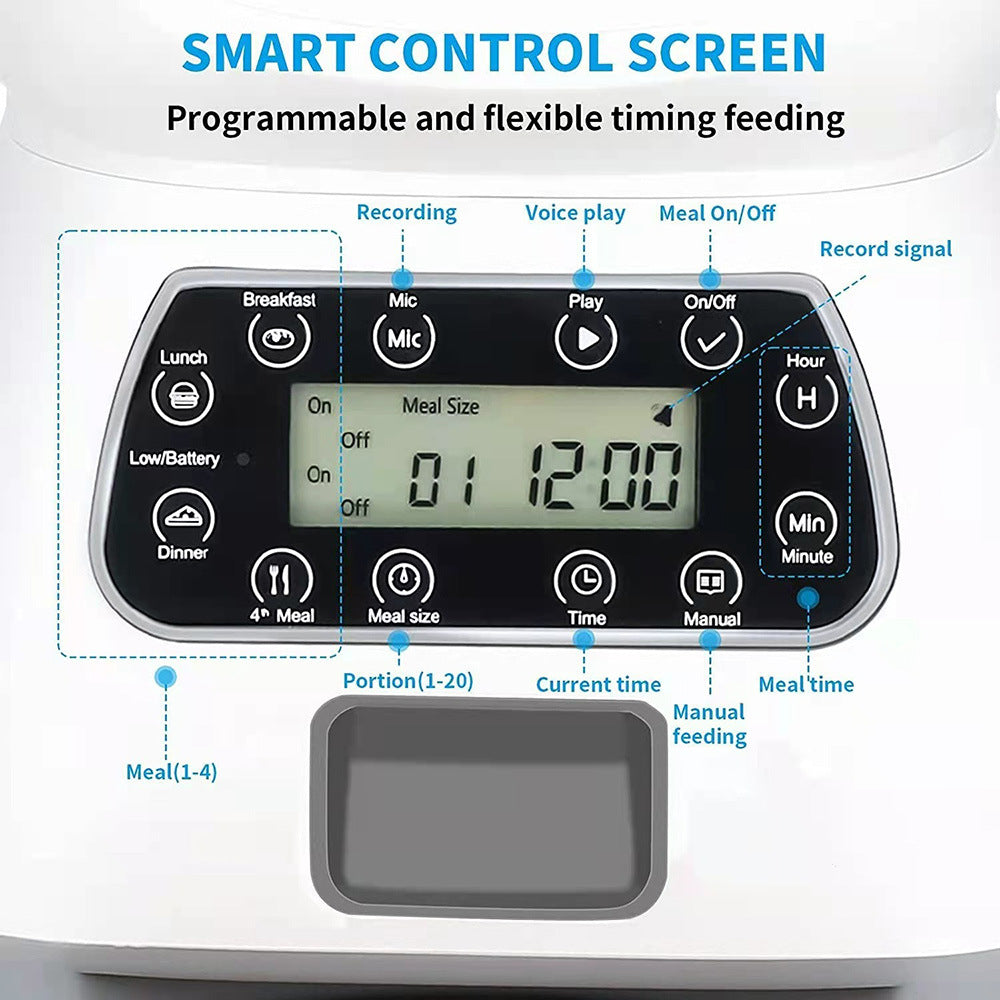 WIFI intelligent control 3.5L elf pet feeder automatic timing quantitative feeder wireless APP feeding