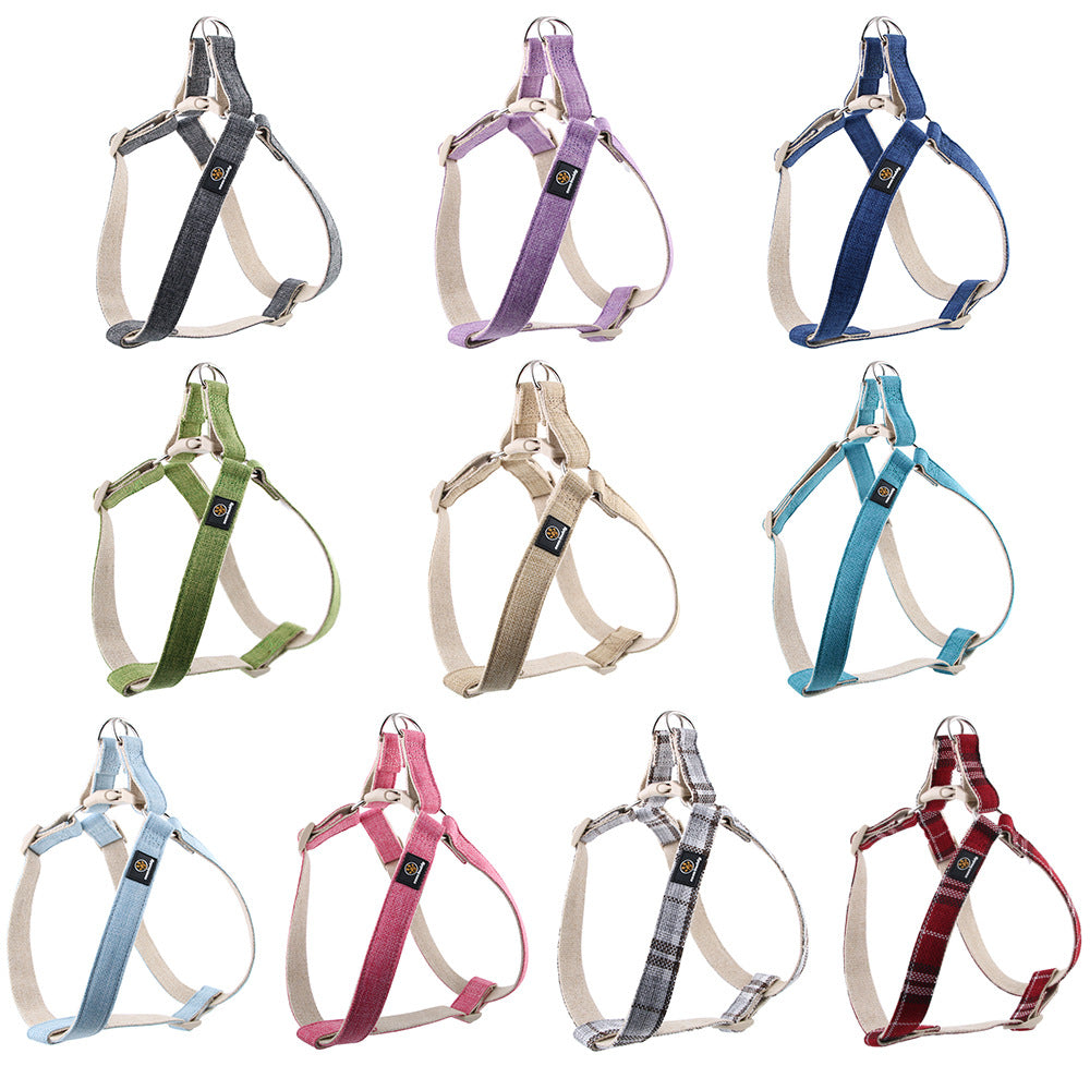 Cotton linen pet leash