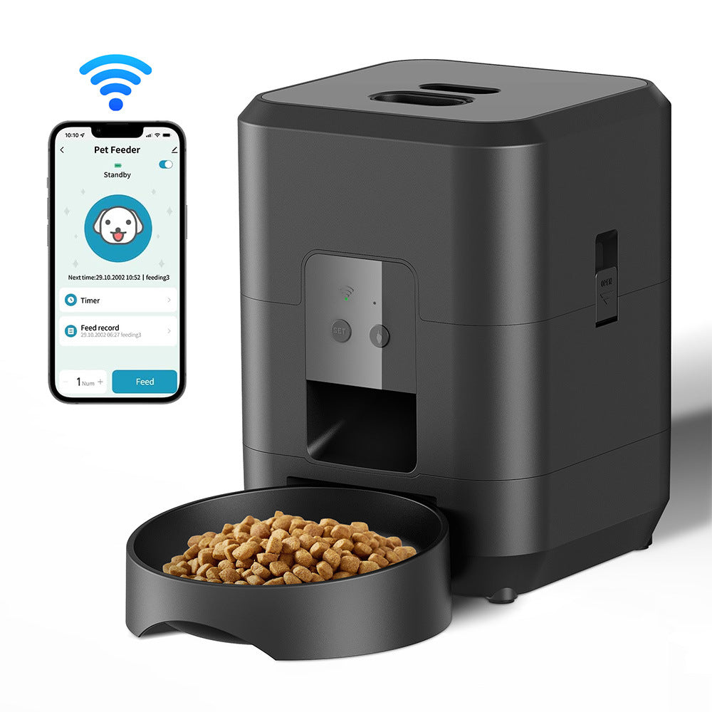 Smart Feeder 2L Dog Feeder WIFI Timing Cat Food Feeder Memory Function