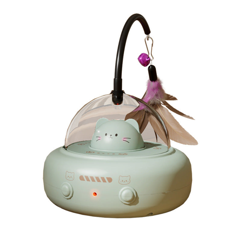 Smart cat teasing stick cat toy self-hilarious deboredom automatic laser feather electric cat toy car