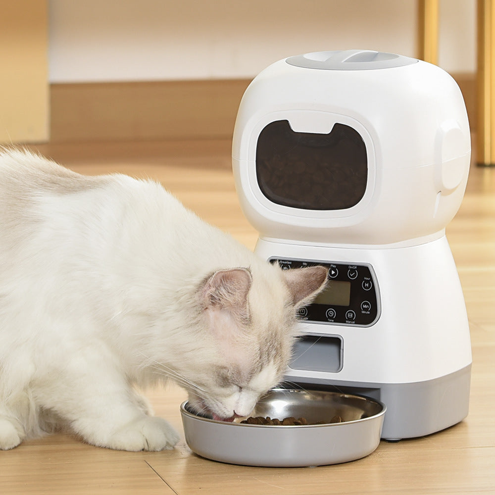 WIFI intelligent control 3.5L elf pet feeder automatic timing quantitative feeder wireless APP feeding