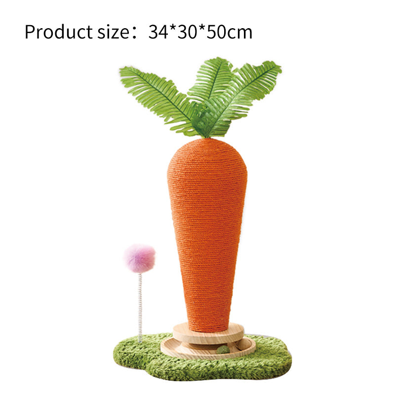 Vertical cat scratching post cat tree integrated wear-resistant and non-shedding