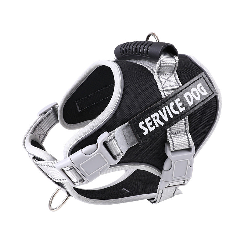 Dog leash reflective pet harness walking leash(Single chest back)