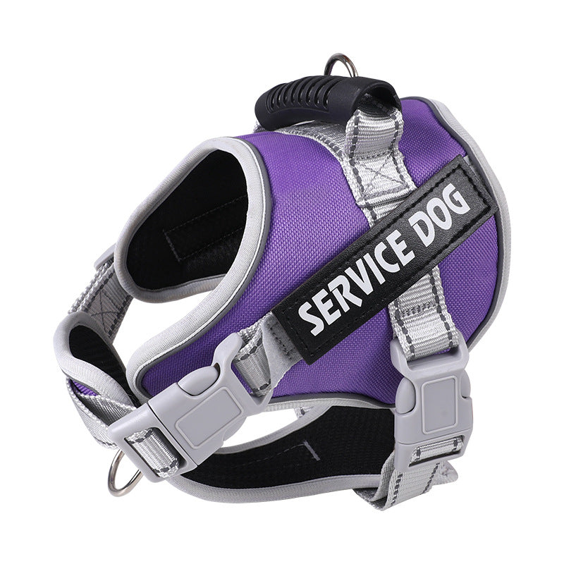 Dog leash reflective pet harness walking leash(Single chest back)
