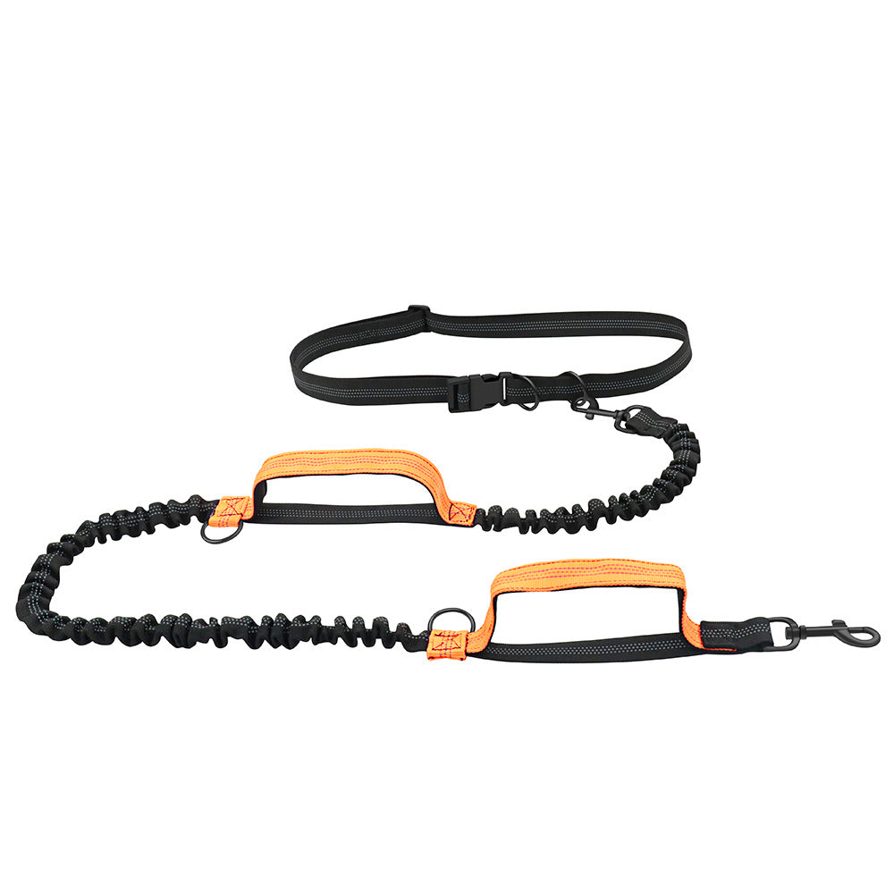 Pet out leash portable running sports leash reflective hands handle telescopic dog leash dog chain