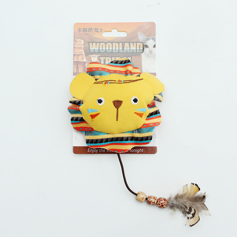 amazon cat toys self-hilarious relief kitten teeth grinding bite resistant tease cat stick plush pet supplies cat toys