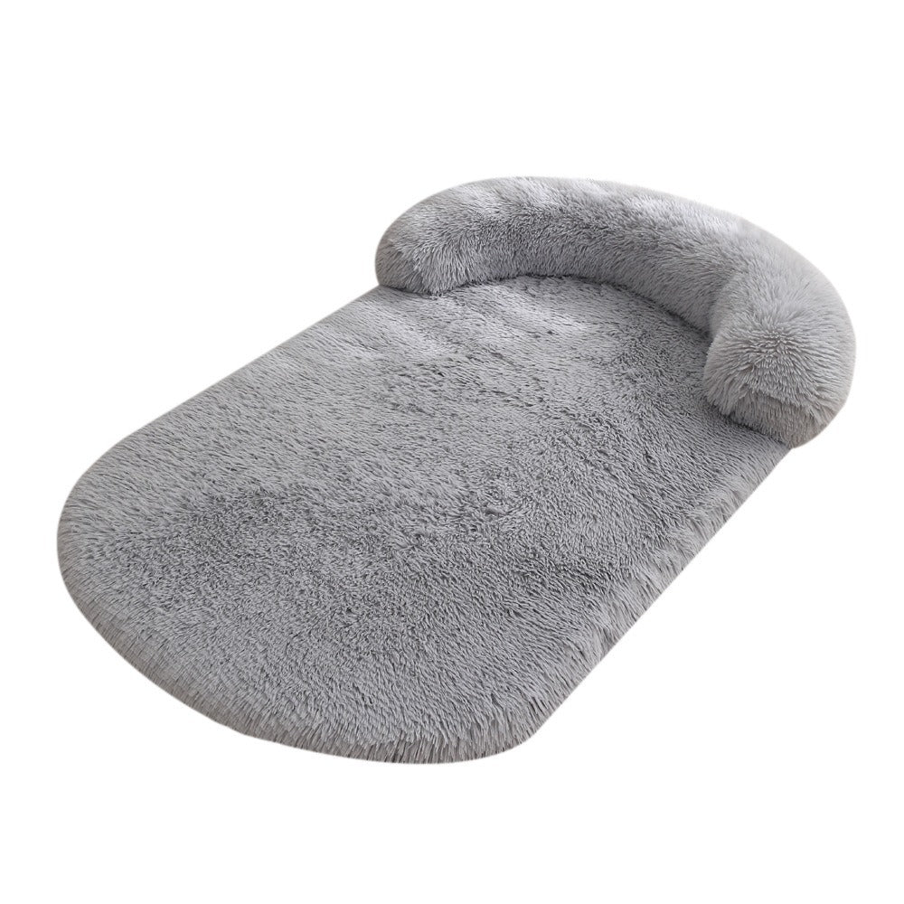 Plush warm dog mat for all seasons comfortable large dog mattress detachable sponge pet sofa cushion cat bed