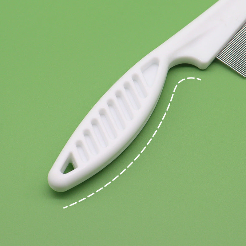 Pet comb, comb, dog cleaning, lice, flea comb, dog comb, dense tooth removal, flea comb, row comb, cat and dog supplies
