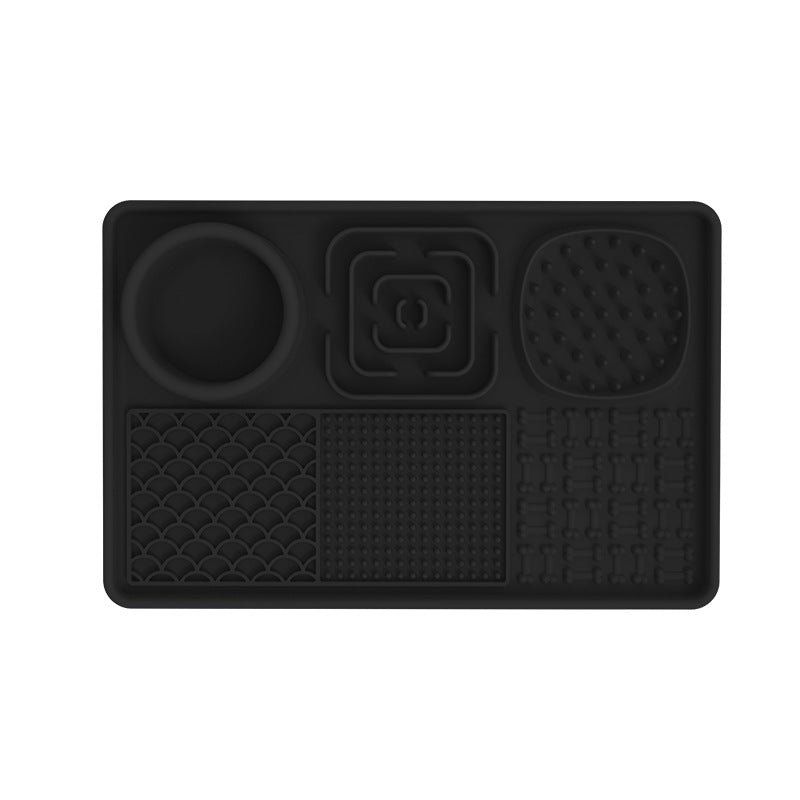 Pet licking mats, pet food utensils, dog slow food mats, placemats, suction cups, slow food mats, dog licking pads
