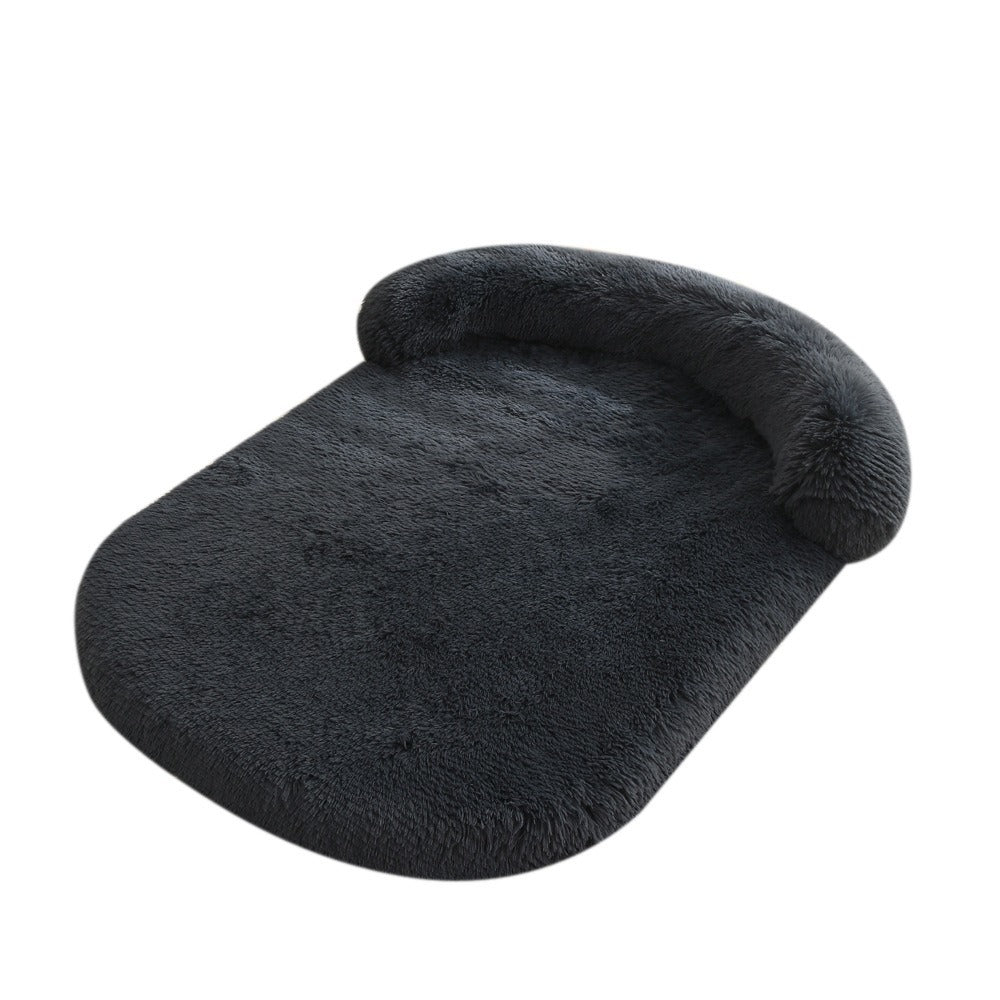 Plush warm dog mat for all seasons comfortable large dog mattress detachable sponge pet sofa cushion cat bed