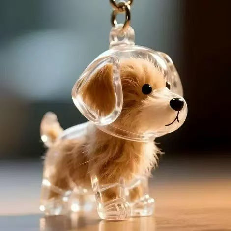 Cute animal hairball capsule decoration storage box for cats and dogs with transparent hair, commemorative dust-proof box.