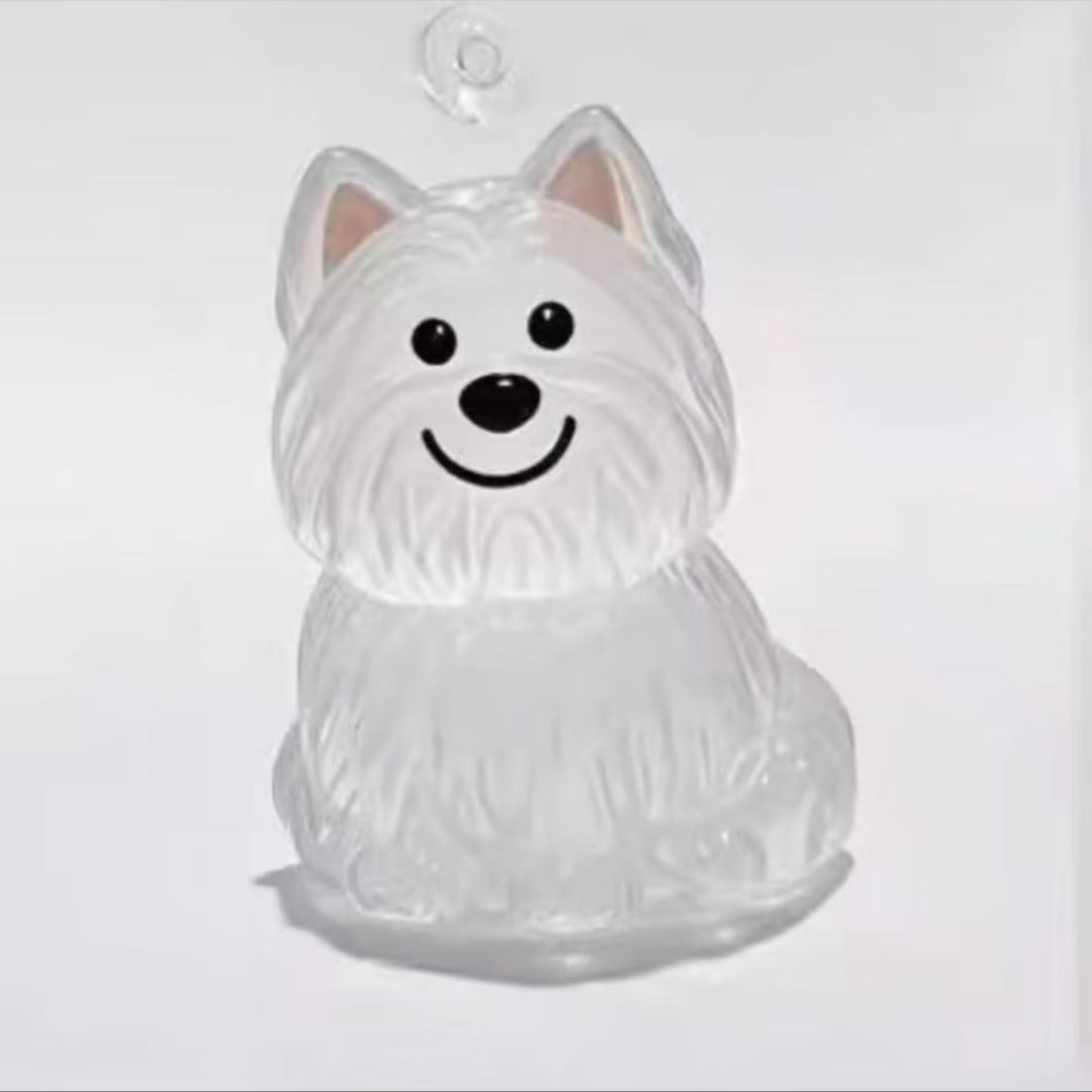 Cute animal hairball capsule decoration storage box for cats and dogs with transparent hair, commemorative dust-proof box.