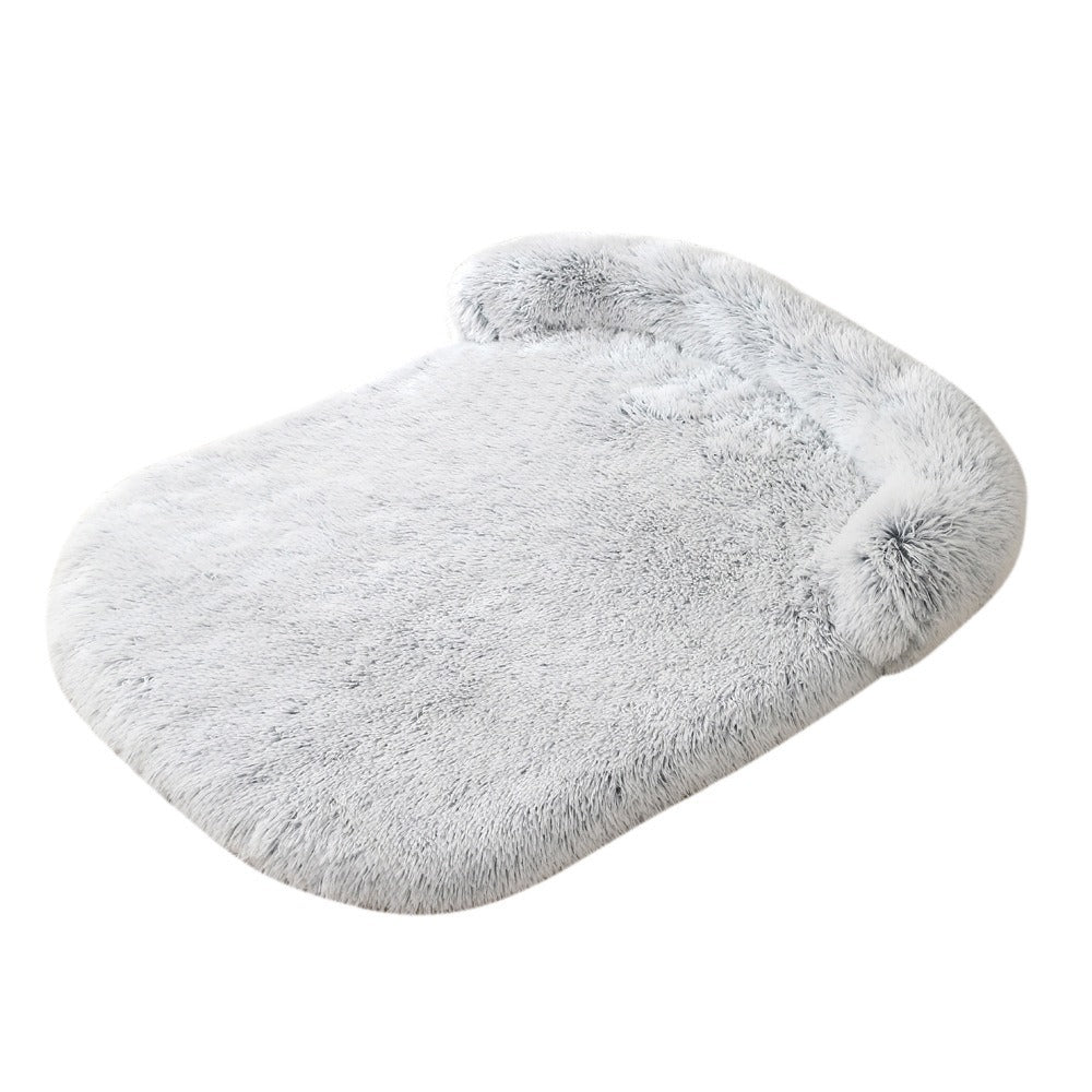 Plush warm dog mat for all seasons comfortable large dog mattress detachable sponge pet sofa cushion cat bed