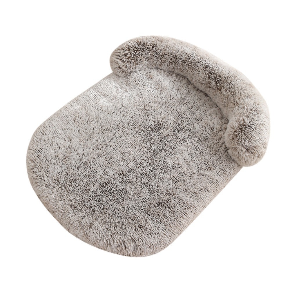 Plush warm dog mat for all seasons comfortable large dog mattress detachable sponge pet sofa cushion cat bed