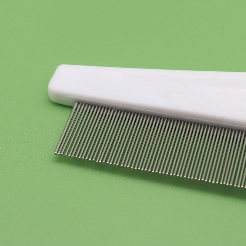 Pet comb, comb, dog cleaning, lice, flea comb, dog comb, dense tooth removal, flea comb, row comb, cat and dog supplies