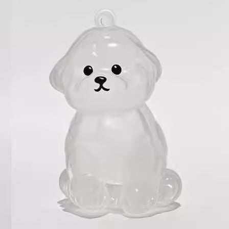 Cute animal hairball capsule decoration storage box for cats and dogs with transparent hair, commemorative dust-proof box.