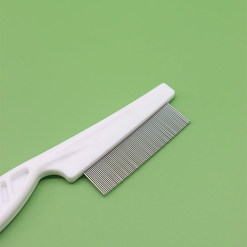Pet comb, comb, dog cleaning, lice, flea comb, dog comb, dense tooth removal, flea comb, row comb, cat and dog supplies