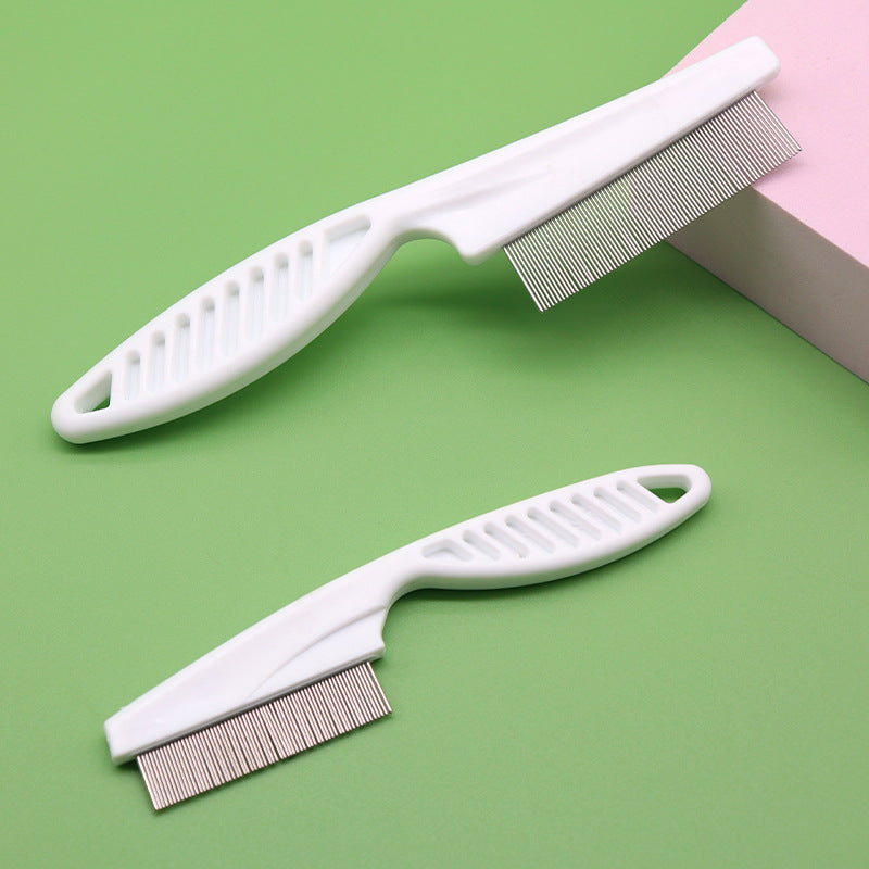 Pet comb, comb, dog cleaning, lice, flea comb, dog comb, dense tooth removal, flea comb, row comb, cat and dog supplies