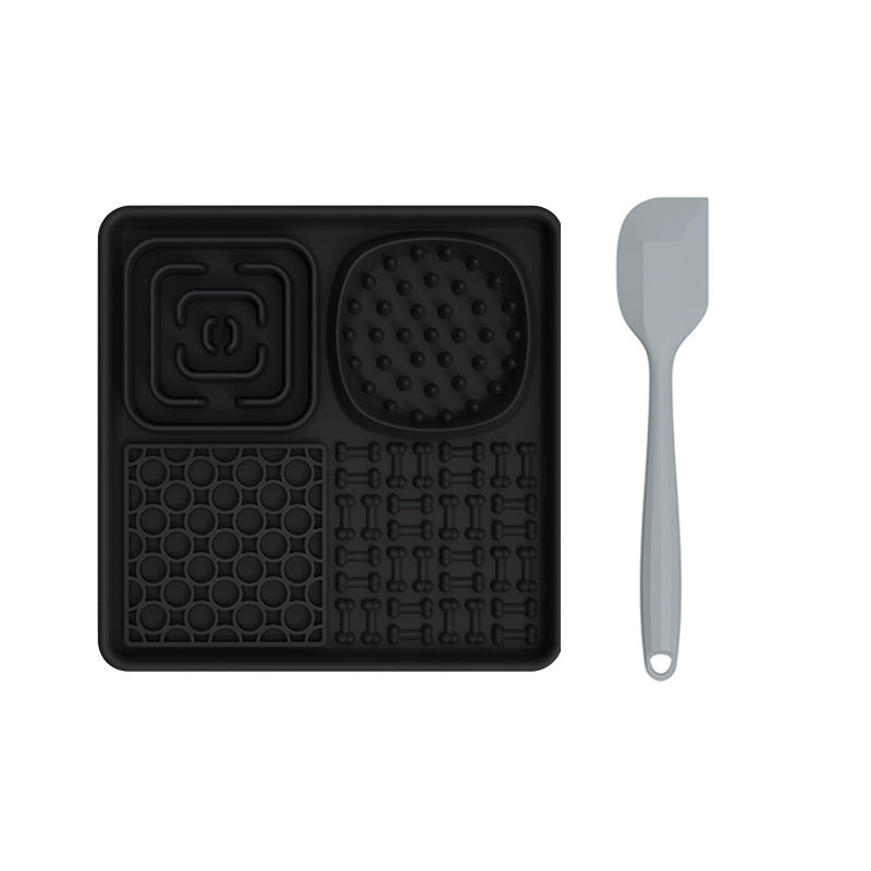 Pet licking mats, pet food utensils, dog slow food mats, placemats, suction cups, slow food mats, dog licking pads