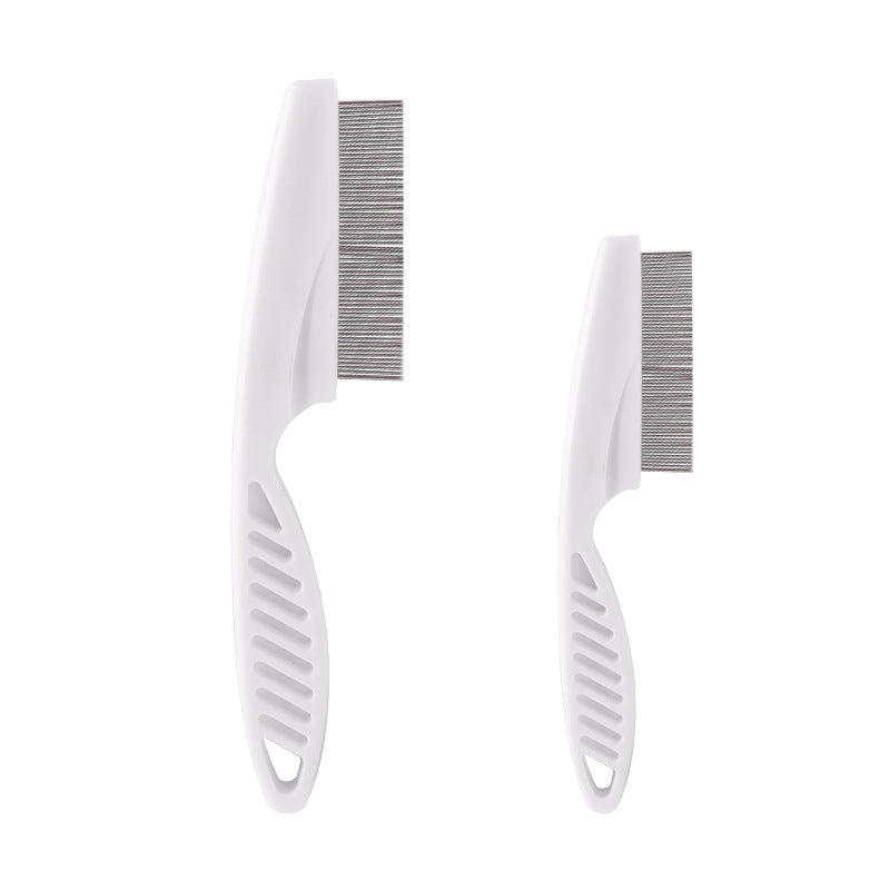 Pet comb, comb, dog cleaning, lice, flea comb, dog comb, dense tooth removal, flea comb, row comb, cat and dog supplies